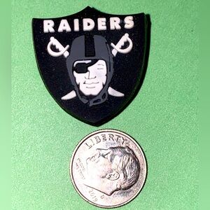 (10 for $15) Raiders Football 🏈 Las Vegas NFL Crocs Shoe Charms